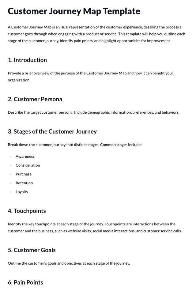 Customer Journey Map