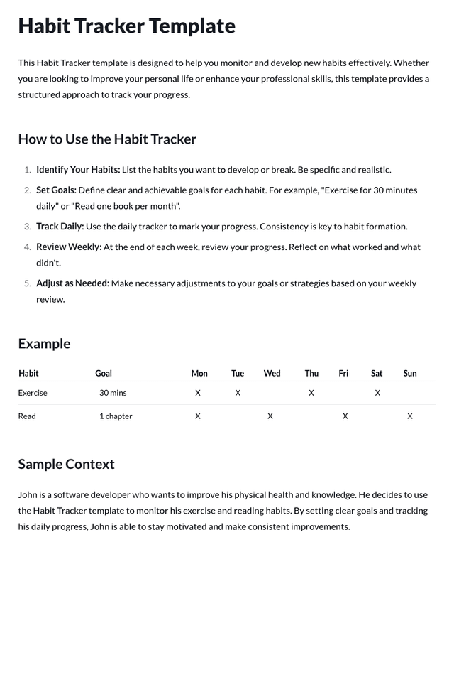 Habit Tracker