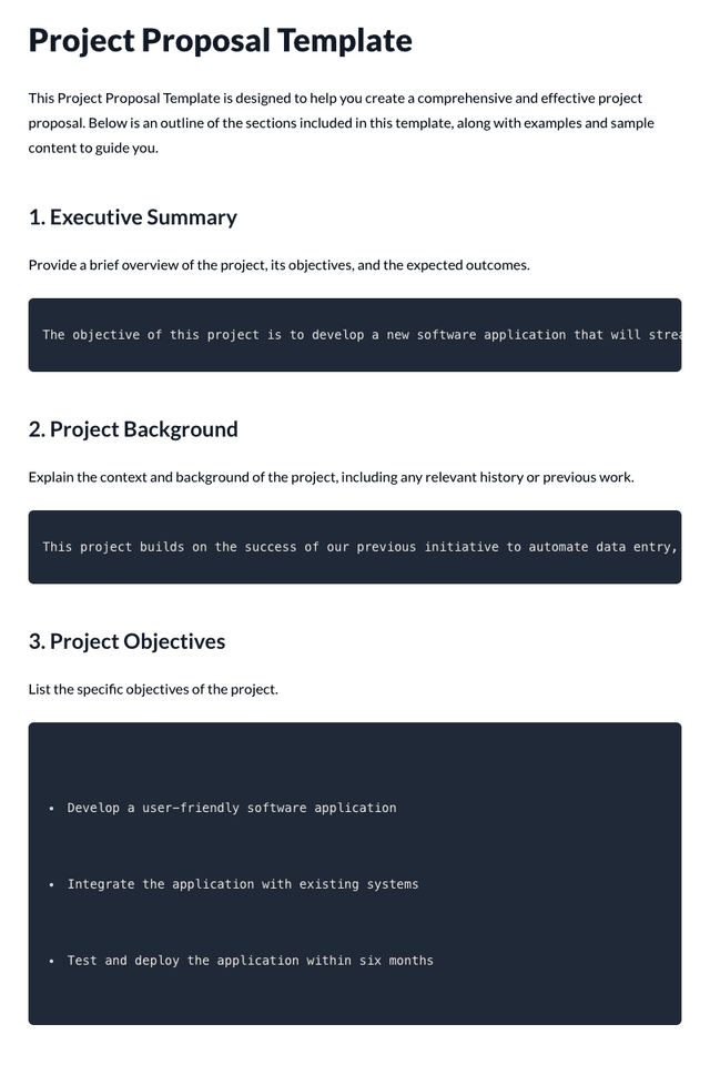 Project Proposal Template